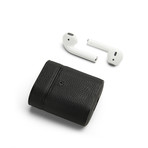 Grain Leather Airpod Case // Black