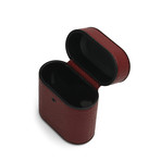 Grain Leather Airpod Case // Burgundy