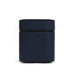 Grain Leather Airpod Case // Navy