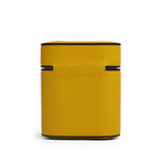 Grain Leather Airpod Case // Lemon Yellow