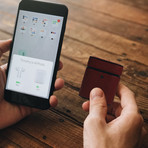 Grain Leather Airpod Case // Burgundy