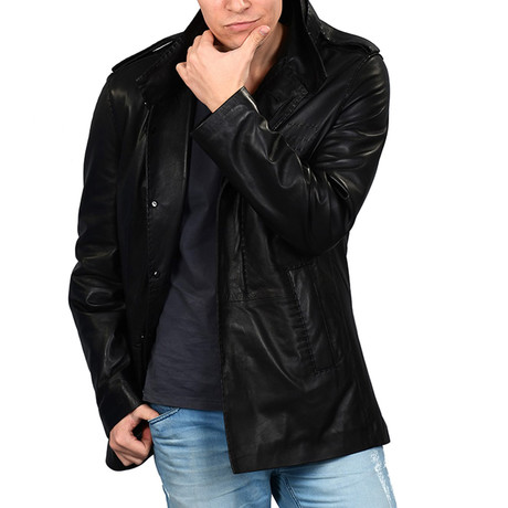 Montana Leather Jacket // Black (XS)