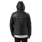 Delgado Leather Jacket // Black (XL)