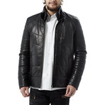 Sanchez Leather Jacket // Black (2XL)