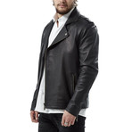 Fabio Leather Jacket // Black (XL)