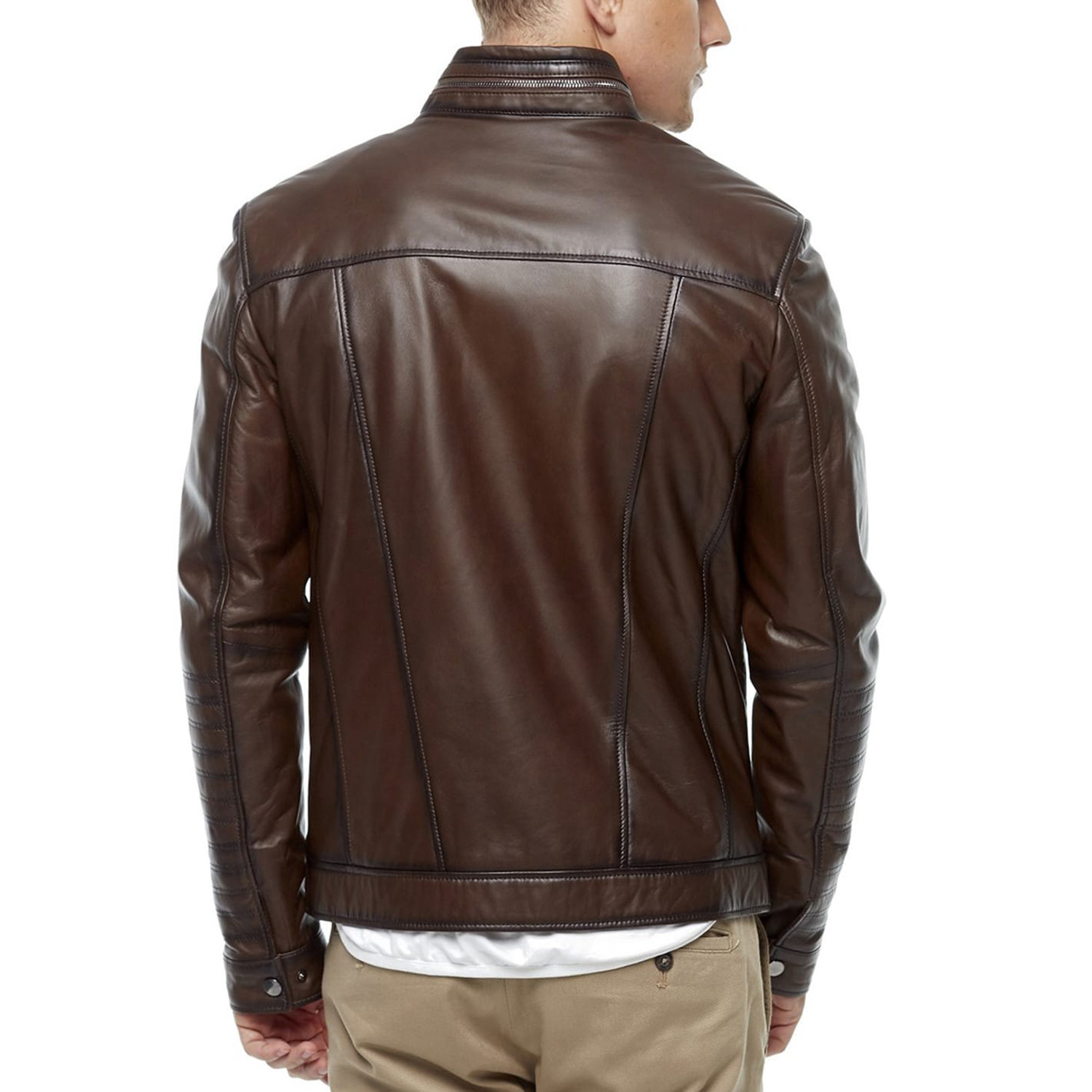 Silva Leather Jacket // Brown (2XL) - Deriza - Touch of Modern