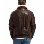 Santana Leather Jacket // Brown (L)