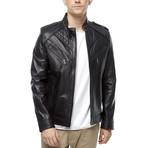 Lopez Leather Jacket // Black (2XL)