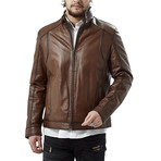 Umberto Leather Jacket // Brown (XL)