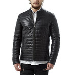 Amor Leather Jacket // Black (XL)