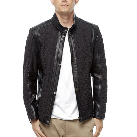Gomez Leather Jacket // Black (XS)