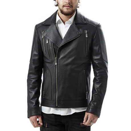 Josue Leather Jacket // Black (XS)