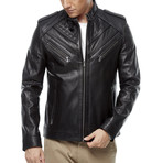 Lopez Leather Jacket // Black (L)