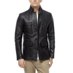 Eloy Leather Jacket // Black (2XL)