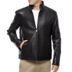 Percy Leather Jacket // Black (XL)