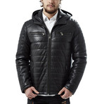 Delgado Leather Jacket // Black (M)
