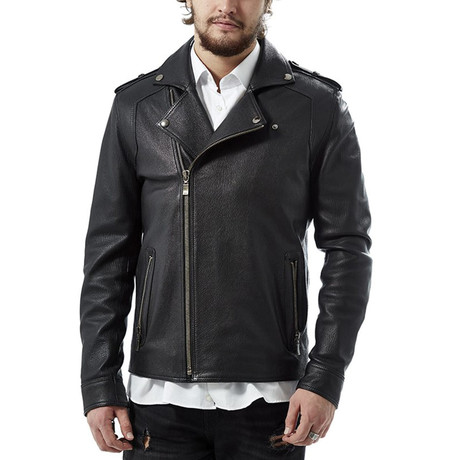 Fabio Leather Jacket // Black (XS)