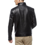 Percy Leather Jacket // Black (XL)