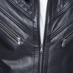 Lopez Leather Jacket // Black (XL)