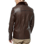 Martin Leather Jacket // Brown (2XL)