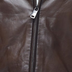 Silva Leather Jacket // Brown (XL)