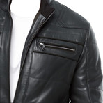 Rafael Leather Jacket // Green (S)