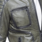 Jordan Leather Jacket // Khaki (2XL)
