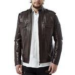 Martinez Leather Jacket // Brown (S)
