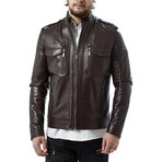 Martinez Leather Jacket // Brown (2XL)