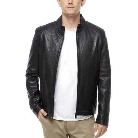 Karim Leather Jacket // Black (XS)