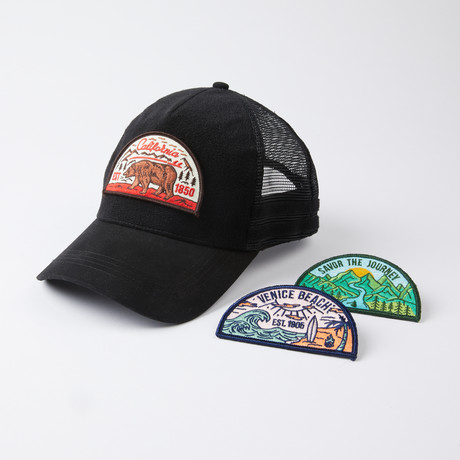 The Trucker Hat + Patches Bundle // Coastal Vibes - 3 Patch Collection