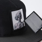 The Flat Brim Hat + Patches Bundle // Marilyn Monroe - 3 Patch Collection