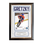 Wayne Gretzky // Jersey Name Bar + Signed Photo // 99 Of 99