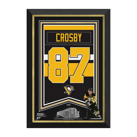 Sidney Crosby // Framed Arena Banner // 87 Of 87