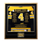 Bobby Orr // Limited Edition Autographed Display // Elite Edition Career Jersey