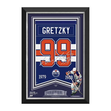 Wayne Gretzky // Signed Arena Banner // 1 Of 99