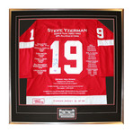 Steve Yzerman // Autographed Career Jersey Display
