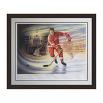 Gordie Howe // Signed Artist Proof Lithograph // 42 Of 99