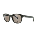 Men's Round Sunglasses // Matte Khaki + Brown Gray