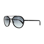 Men's Pilot Sunglasses // Black + Gray