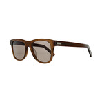 Men's Square Sunglasses // Milky Brown + Brown