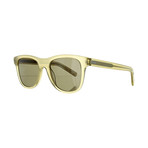 Men's Square Sunglasses // Milky Khaki + Brown