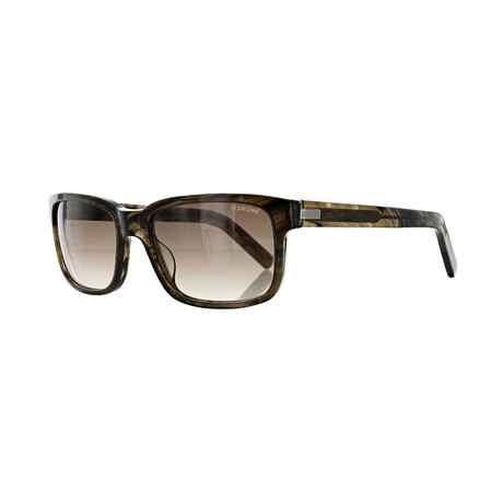 Men's Rectangular Sunglasses // Smokey Brown + Brown