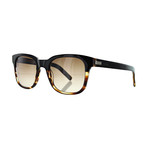 Jack Spade // Men's Square Sunglasses // Black + Brown