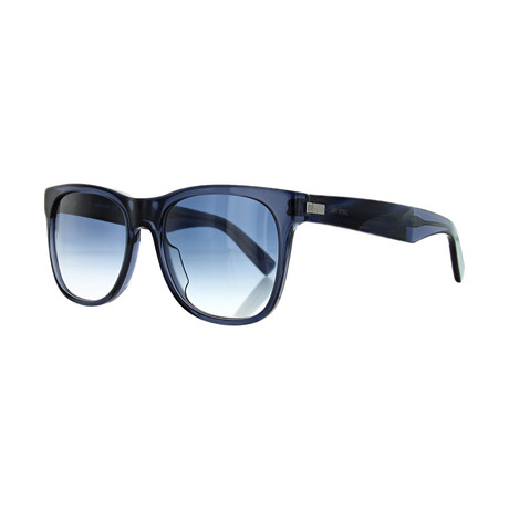 Jack Spade // Men's Square Sunglasses // Blue Havana + Dark Blue