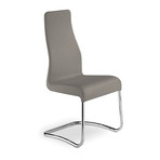 Madelyn Dining Chair // Taupe Leather