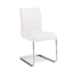 Sofia Dining Chair // White Leather