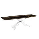 Kaylee Motorized Dining Table // Smoked Glass