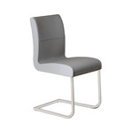 Sofia Dining Chair // Dark Gray Leather