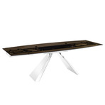 Camila Motorized Dining Table // Smoked Glass